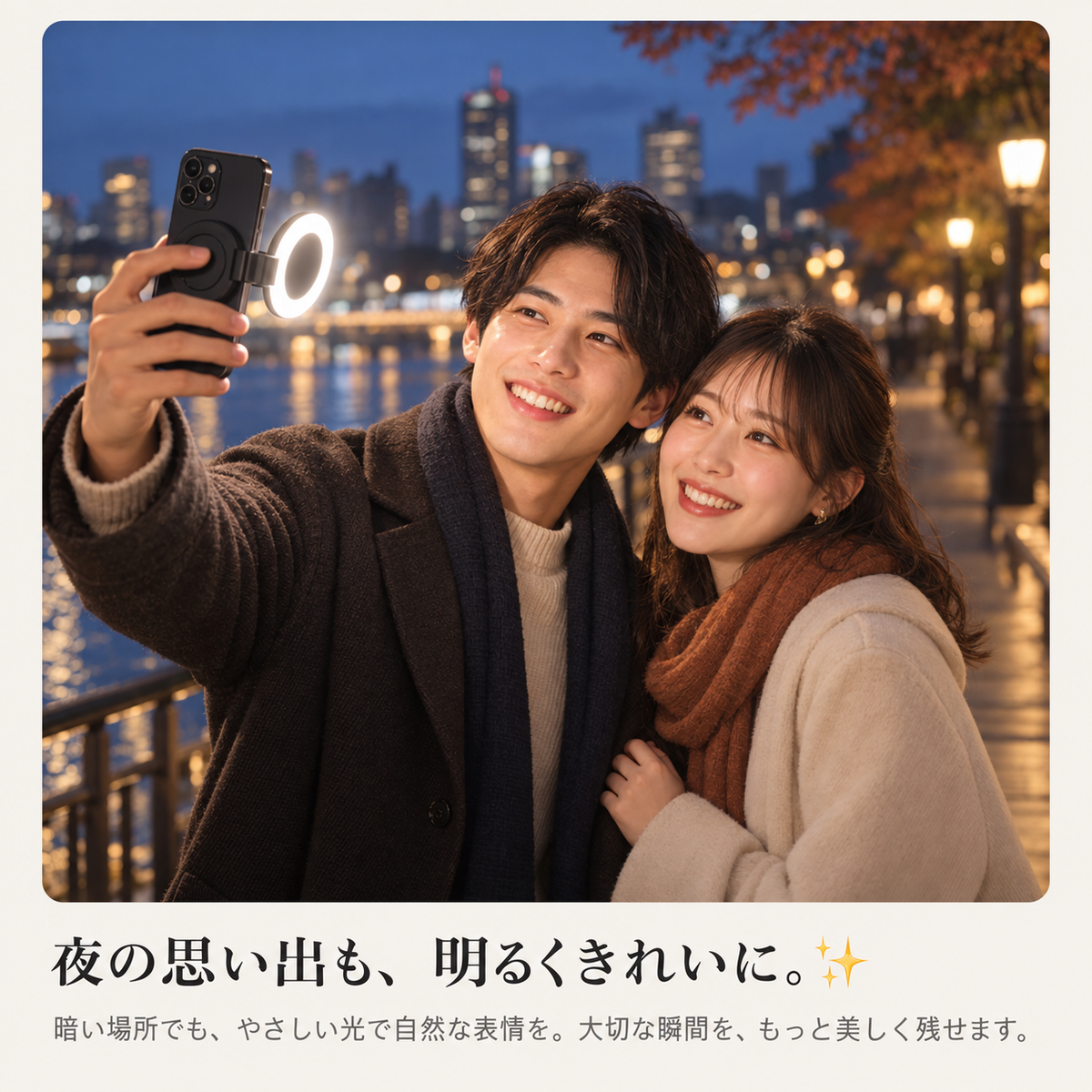 LumiSnap™｜マグネット式スマホLEDライト